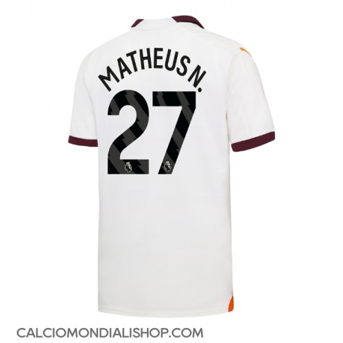 Maglie da calcio Manchester City Matheus Nunes #27 Seconda Maglia 2023-24 Manica Corta